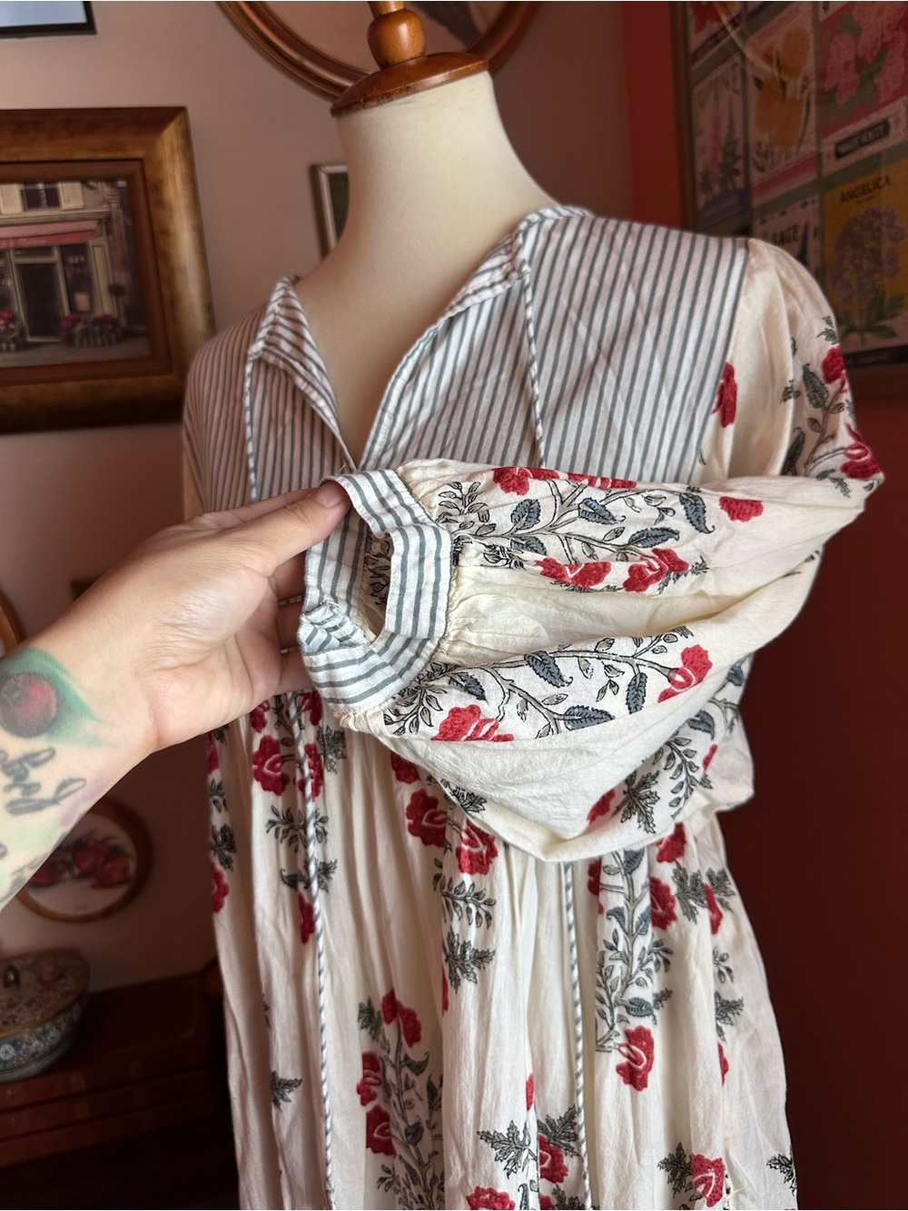 Hand Block Printed Dress - Picture 5 of 9
